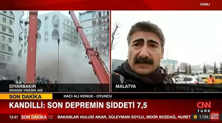 Hacı Ali Konuk: Çok şiddetli bir sarsıntı yaşadık, on bina gözümün önünde yıkıldı