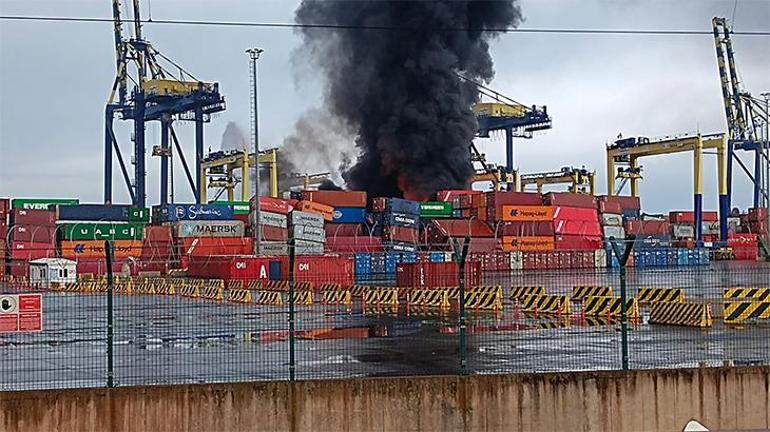 İskenderun Limanında depoda yangın