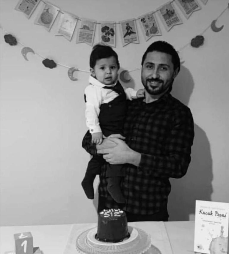 Enkazdan yaralı kurtuldu, eşi ve oğlunun cenazesine katıldı