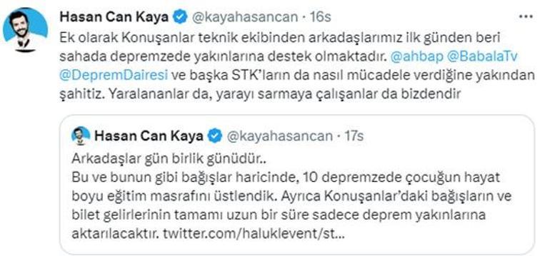 Hasan Can Kayadan depremzede çocuklara anlamlı yardım