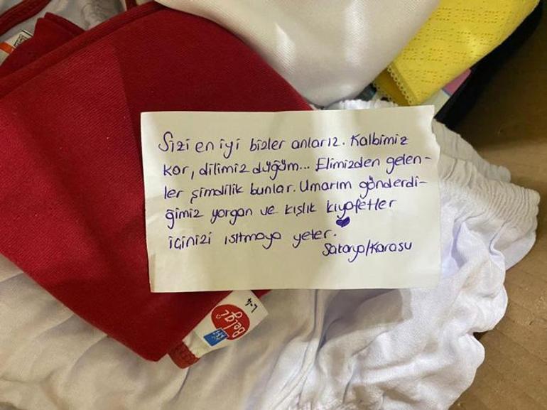 Türkiye tek yürek Oyuncak itfaiyesini yolladı, yazdığı not yürekleri parçaladı
