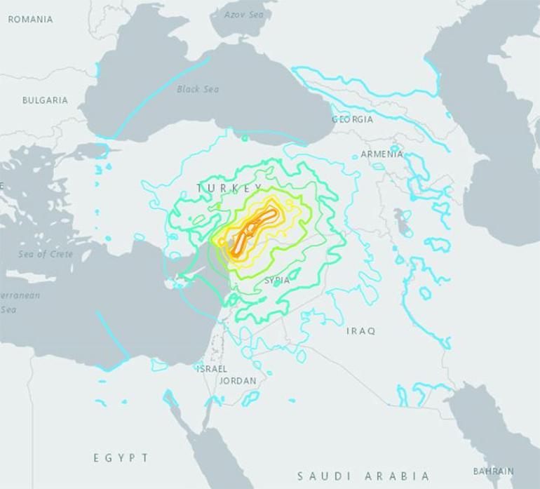 Depremlerinin yol açtığı yer hareketleri uzaydan haritalandırıldı