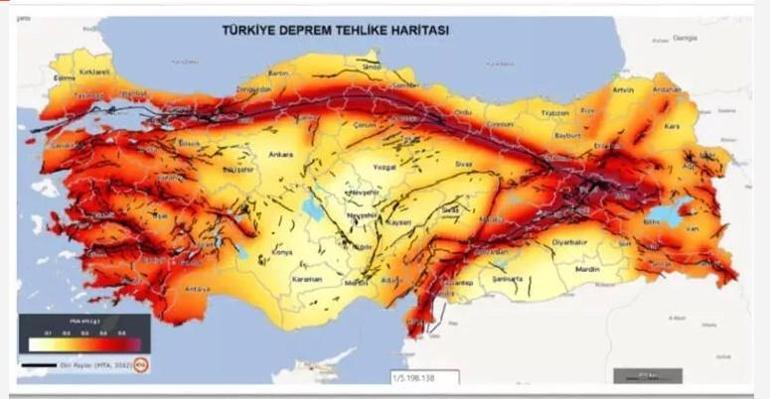 Harita güncellendi: 45 ilde deprem üretebilecek 485 diri fay