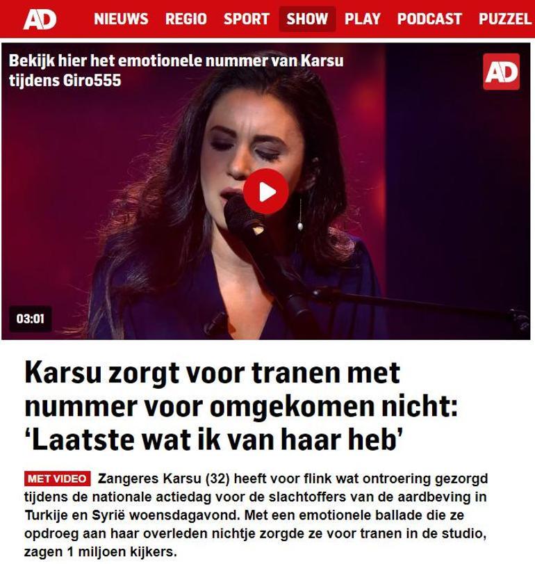 Hollanda televizyonları canlı yayınladı: Gönlüm hep seni arıyor, neredesin sen
