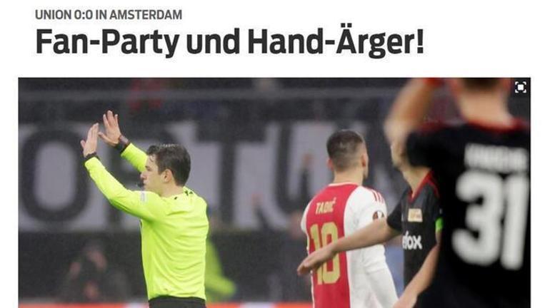 Ajax - Union Berlin maçına damga vuran VAR kararı Halil Umut Meler Alman basınında manşet oldu