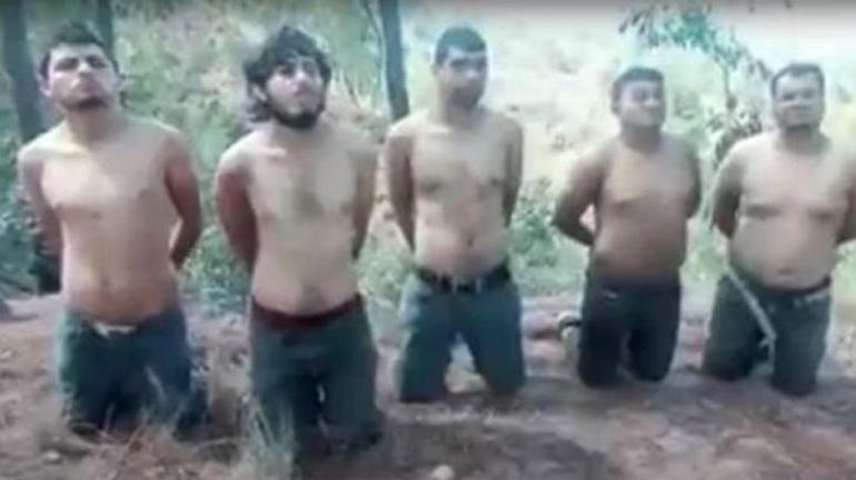 El Chaponun adamlarına infaz 26 saniyelik görüntü kan dondurdu