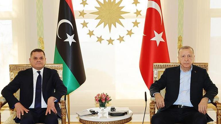 Cumhurbaşkanı Erdoğan, Libya Başbakanı Dibeybeyi kabul etti