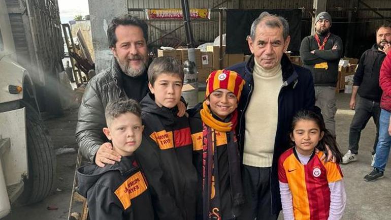 Galatasaray Başkanı Dursun Özbek afet bölgelerini ziyaret etti