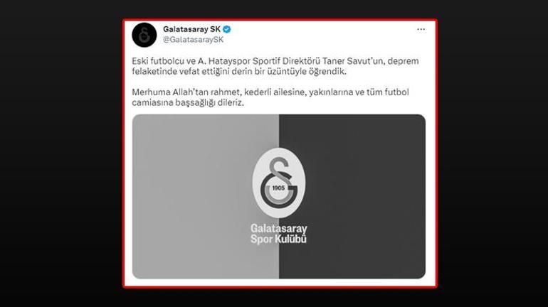 Hatayspor Sportif Direktörü Taner Savut hayatını kaybetti Acı tesadüf ortaya çıktı