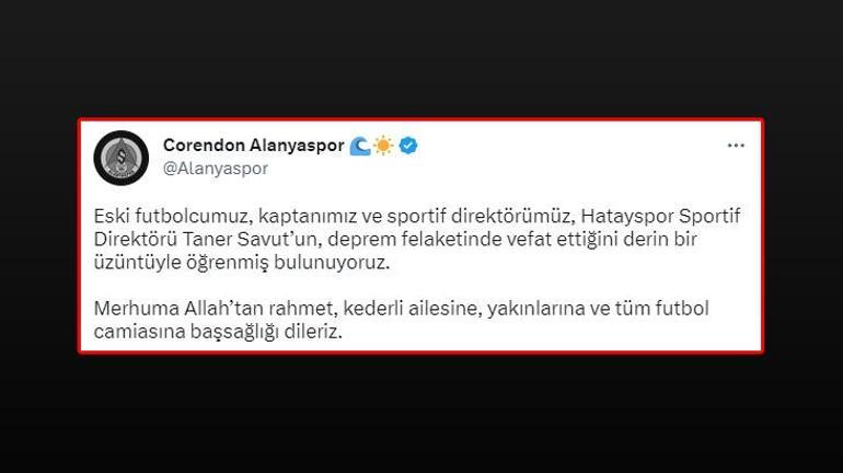 Hatayspor Sportif Direktörü Taner Savut hayatını kaybetti Acı tesadüf ortaya çıktı