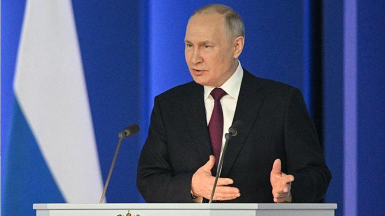Putinin konuşmasına damga vuran an Rus televizyonu görüntüyü kesmedi