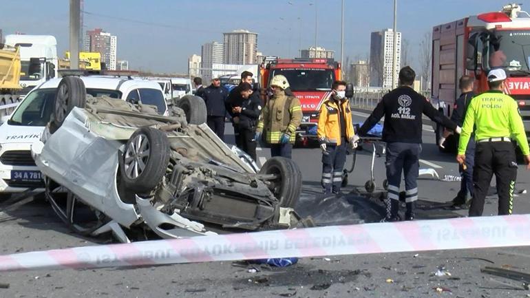 Başakşehirde korkunç kaza Ölü ve yaralılar var