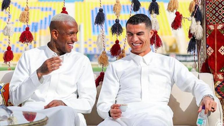 Yıldızlar kılıçlarla Suudi Arabistan kuruluş gününü kutladı Ronaldo, Talisca, Gustavo...