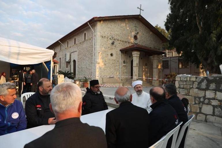 Diyanet İşleri Başkanı Erbaş’tan Hatay’da Saint İlyas Rum-Ortodoks Kilisesine ziyaret