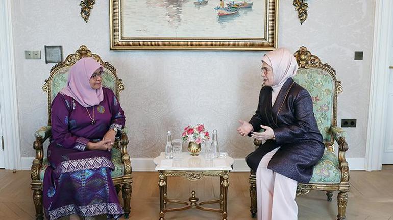 Emine Erdoğan, BM Habitat İcra Direktörü Sharif ile bir araya geldi