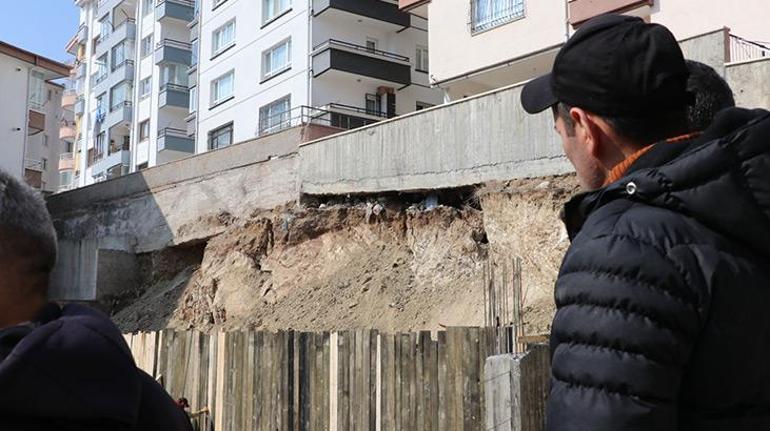 Ankarada istinat duvarı çöktü, tahliye edilen 2 apartmanda risk tespit edilmedi