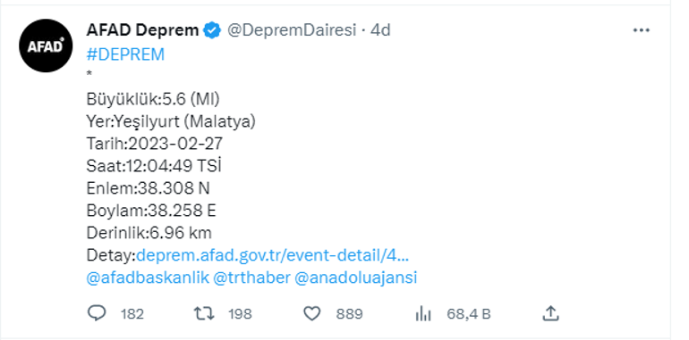 Son dakika... Malatyada 5.6 büyüklüğünde yeni deprem Yıkılan binalar var