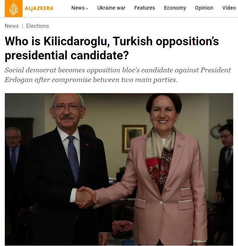 Kemal Kılıçdaroğlunun adaylığı dünya medyasında: Her seçimi kaybetmesiyle bilinir