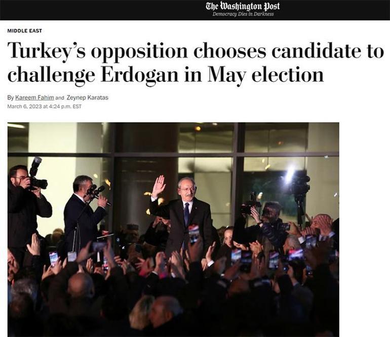 Kemal Kılıçdaroğlunun adaylığı dünya medyasında: Her seçimi kaybetmesiyle bilinir
