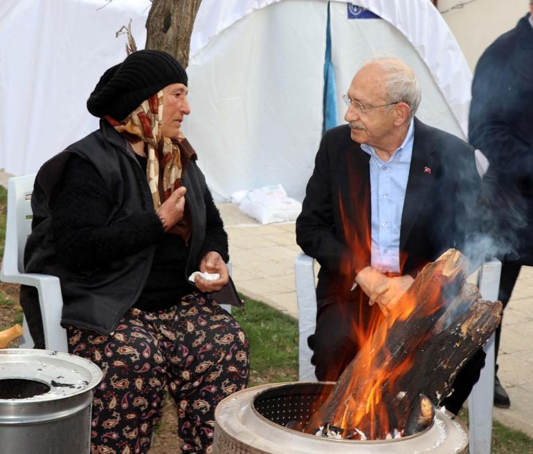 CHP lideri Kılıçdaroğlunun geceyi geçirdiği çadır görüntülendi