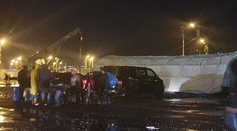 Diyarbakırda sağanak yağış sebebiyle çadır kent tahliye edildi