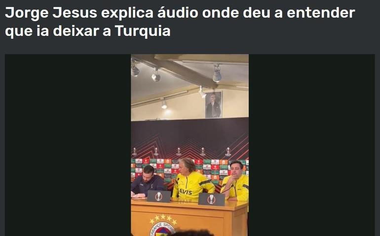 Jesus, Portekizde manşet oldu Ayrılığı ima ettiği ses kaydını açıkladı