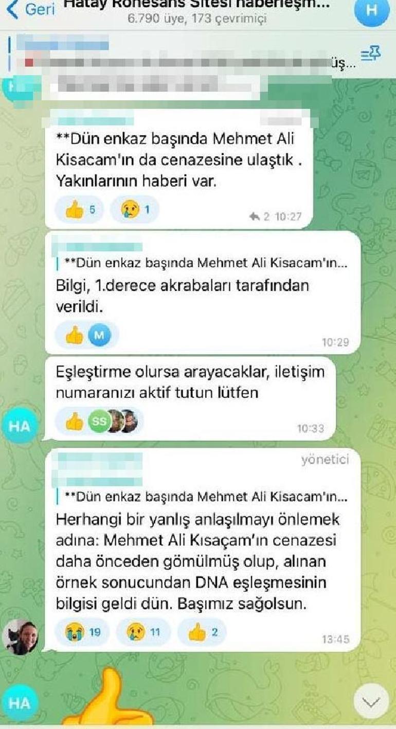 En acı yazışmalar Rönesans Rezidanstakiler ailelerimiz gibi oldu