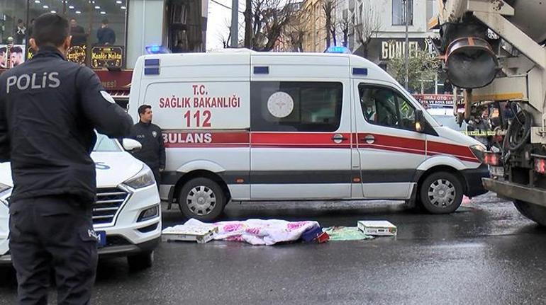 İstanbulda kahreden olay Anne beton mikserin altında öldü, çocukları kurtuldu