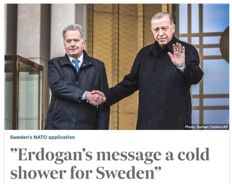 İsveçten itiraflar üst üste geldi: Erdoğandan soğuk duş