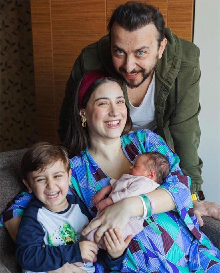 Hazal Kaya ve Ali Atay’dan dört kişilik aile pozu