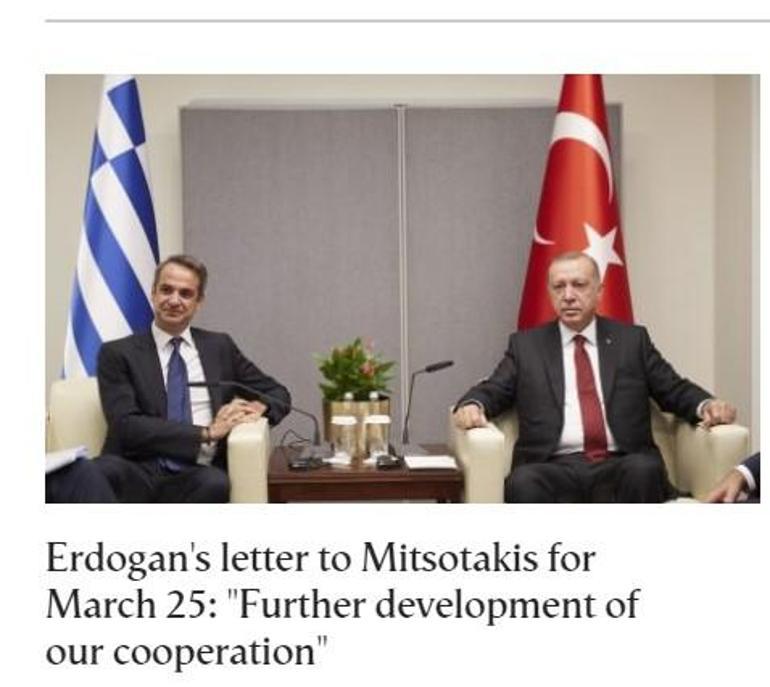 Erdoğanın mektubu Yunan manşetlerinde Ankara-Atina hattında buzlar eriyor