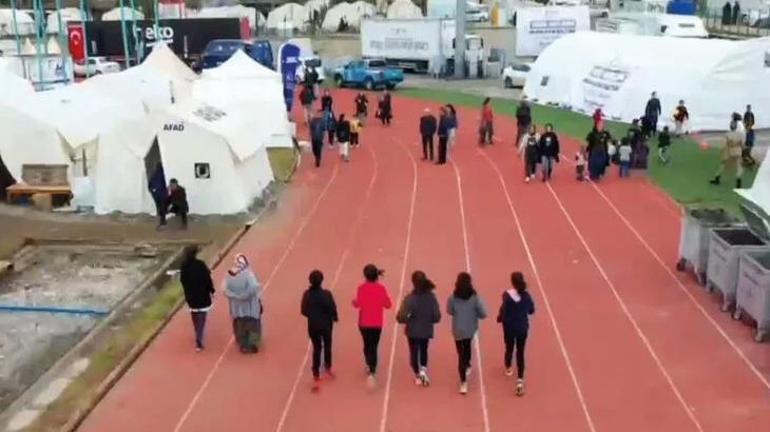 Antrenman sahası evleri oldu Çadırkentte yarışmalara hazırlanıyorlar