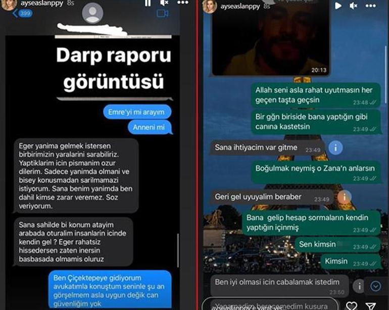 Batuhan Karacakaya ile eski sevgilisi Ayşe Aslanpay birbirine girdi Darp edildim