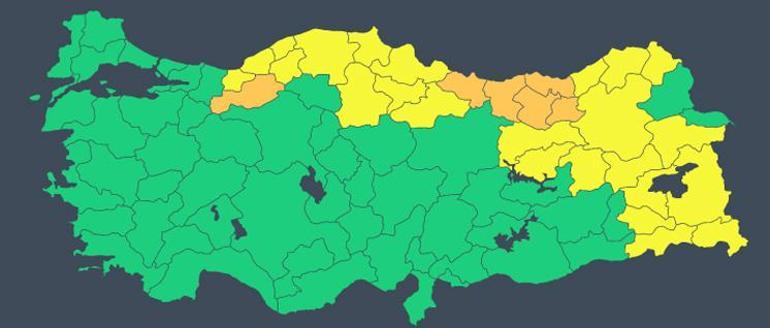 Son dakika... Meteorolojiden yeni hava durumu raporu 37 kent için kar alarmı