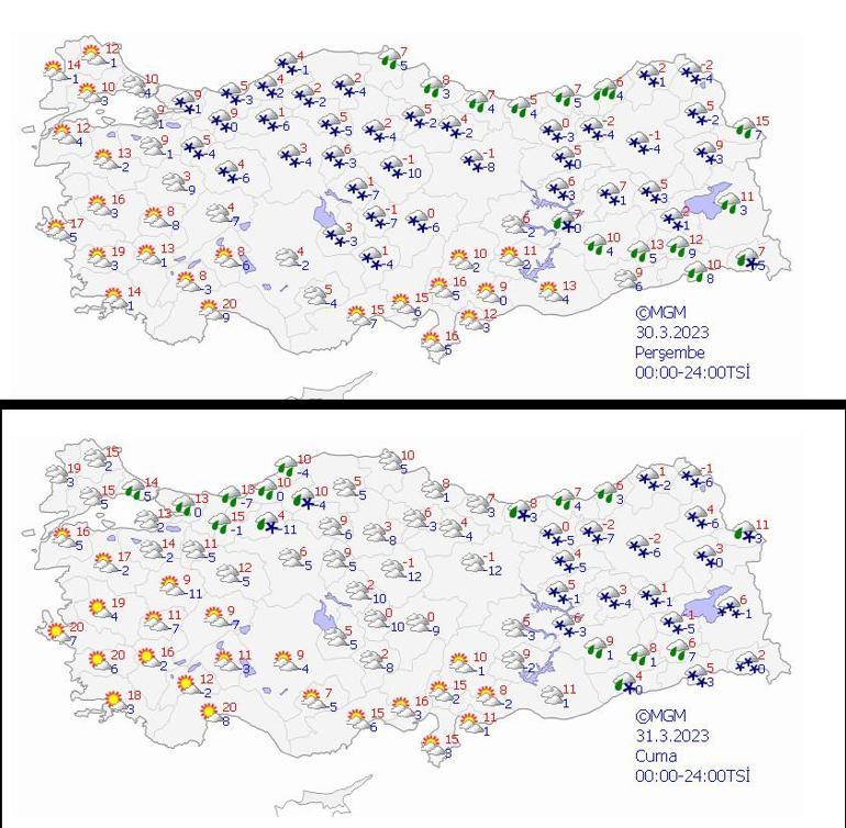 Son dakika... Meteorolojiden yeni hava durumu raporu 37 kent için kar alarmı