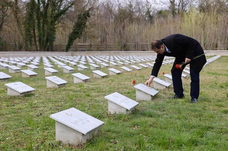 Bakan Dönmez, Budapeşte’de Türk şehitliğini ziyaret etti