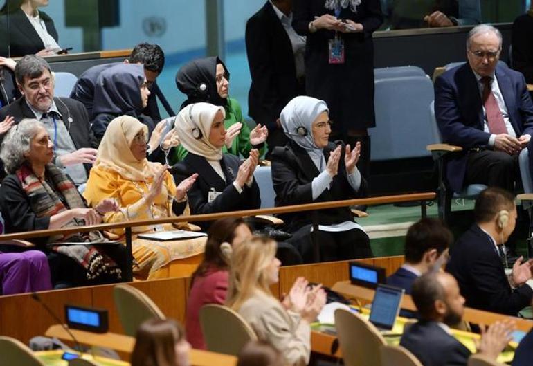 Dünyaya sıfır atık çağrısı Emine Erdoğan BM Özel Oturumunda konuştu