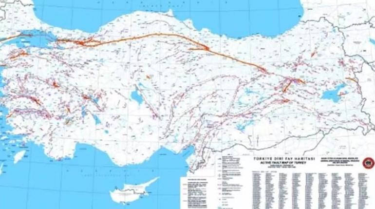 Türkiye Deprem Haritası: Fay Hattı Nereden Geçiyor AFAD ve MTA Diri Fay Hatları ve Deprem Risk Haritası