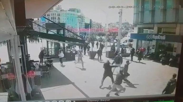 Taksim Meydanı’nda turist kadına şok Ortalık bir anda karıştı