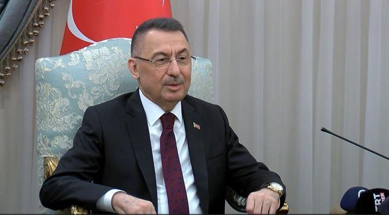 Fuat Oktaydan KKTC Cumhurbaşkanı Tatara ziyaret