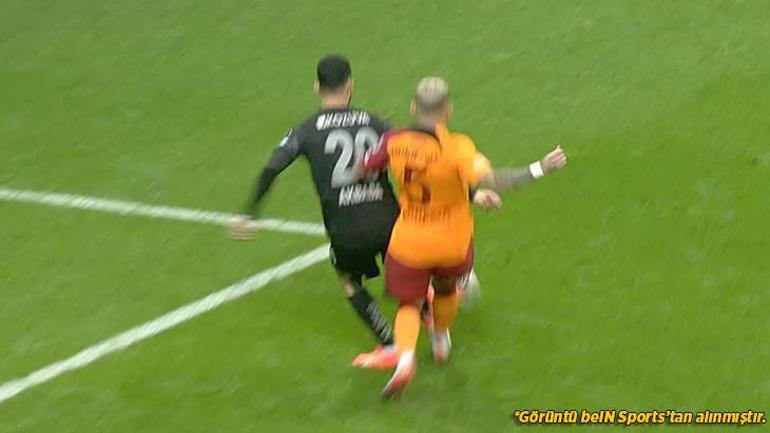 Galatasaray - Adana Demirspor maçında Ali Şansalandan tartışmalı karar Emre Akbabaya kırmızı kart çıkmalı mıydı