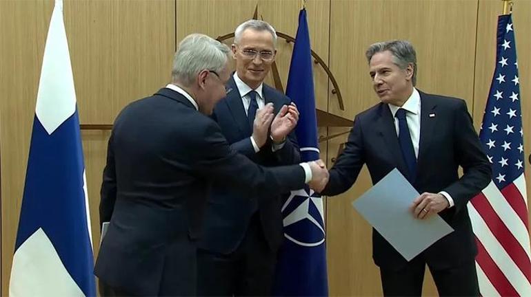 Finlandiya artık NATO üyesi Bayrak çekildi, ABD Putine teşekkür etti