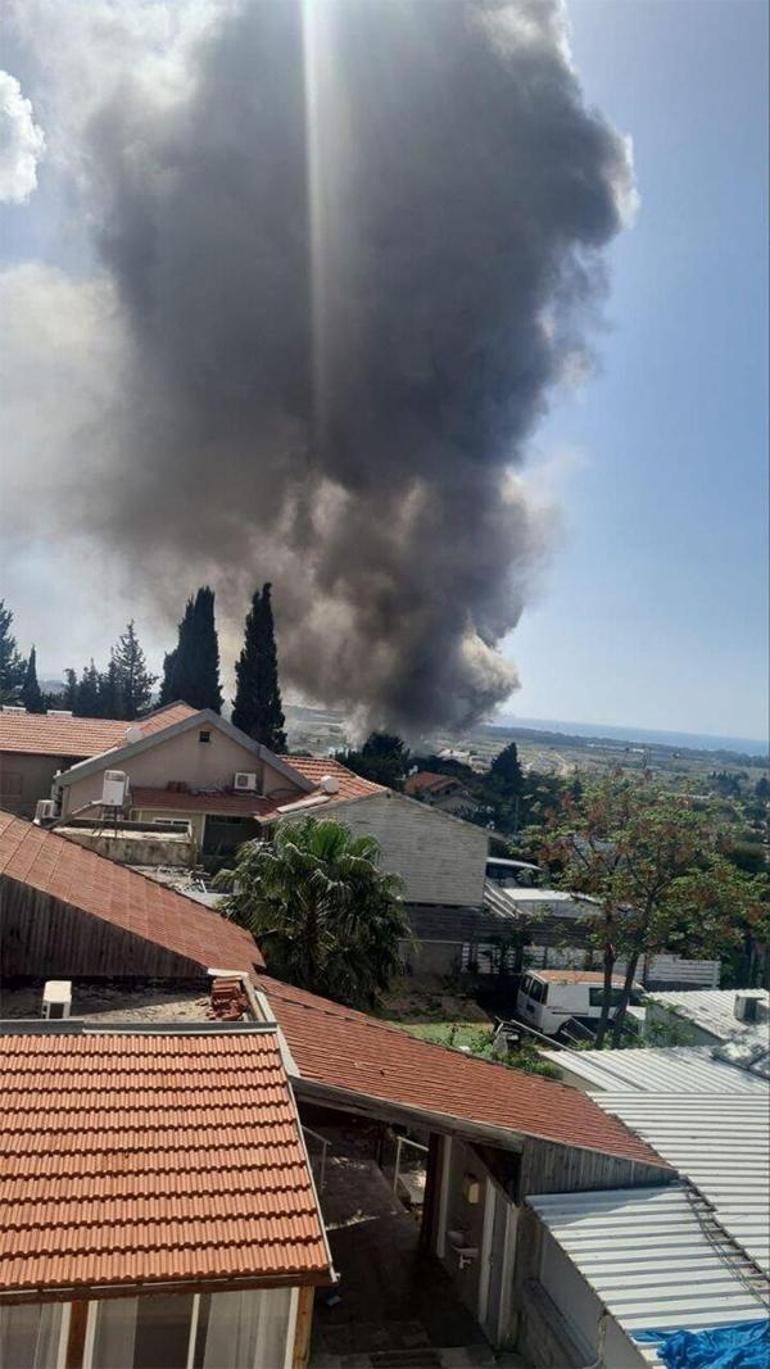 İsraile Lübnandan roket yağmuru Savaş uçakları kalkış yaptı