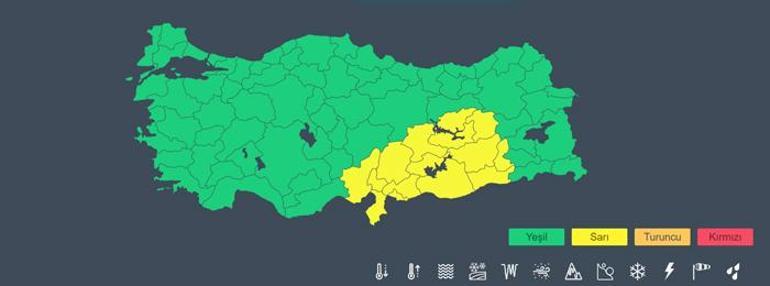 Meteorolojiden 15 ile sarı kodlu uyarı Hava kalitesi düşecek