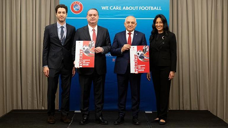 EURO 2028 ve EURO 2032 adaylık dosyası teslim edildi