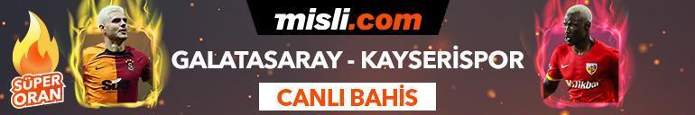 Galatasaray - Kayserispor maçı Tek Maç, Süper Oran ve Canlı Bahis seçenekleriyle Misli.com’da