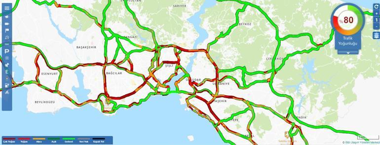 İstanbulda bayram trafiği Kaçış başladı