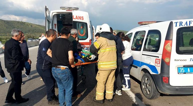 İzmirde kaza Takla atan otomobildeki öğretmen hayatını kaybetti