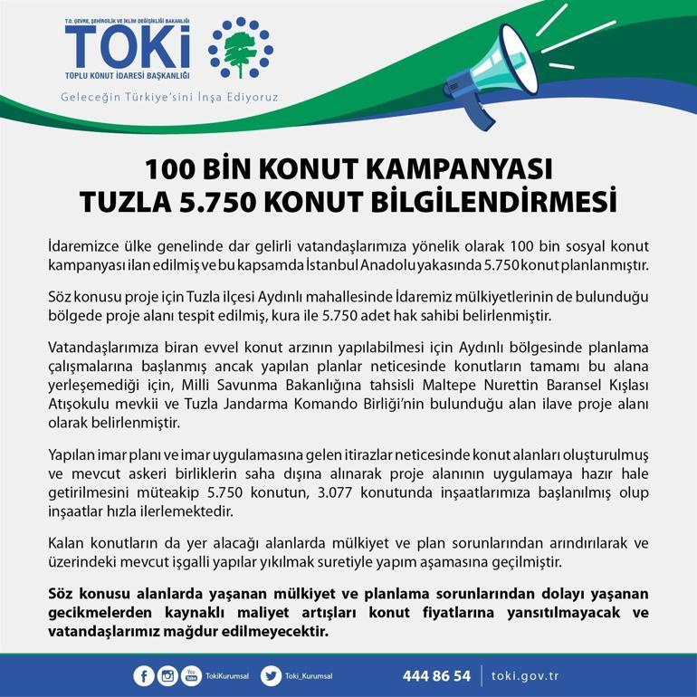 TOKİden İstanbulda inşa edilecek konutlar hakkında açıklama