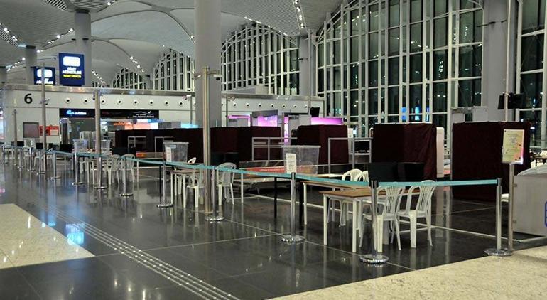 İstanbul Havalimanında oy kullanma 08.00de başlıyor